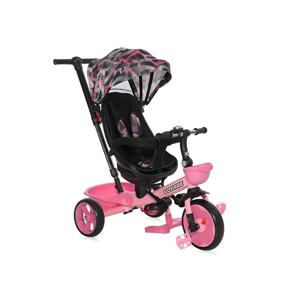 Lorelli Voyage tricikli - Pink Grunge