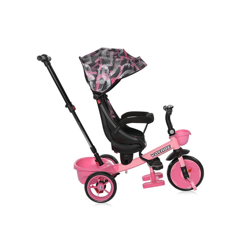 Lorelli Voyage tricikli - Pink Grunge