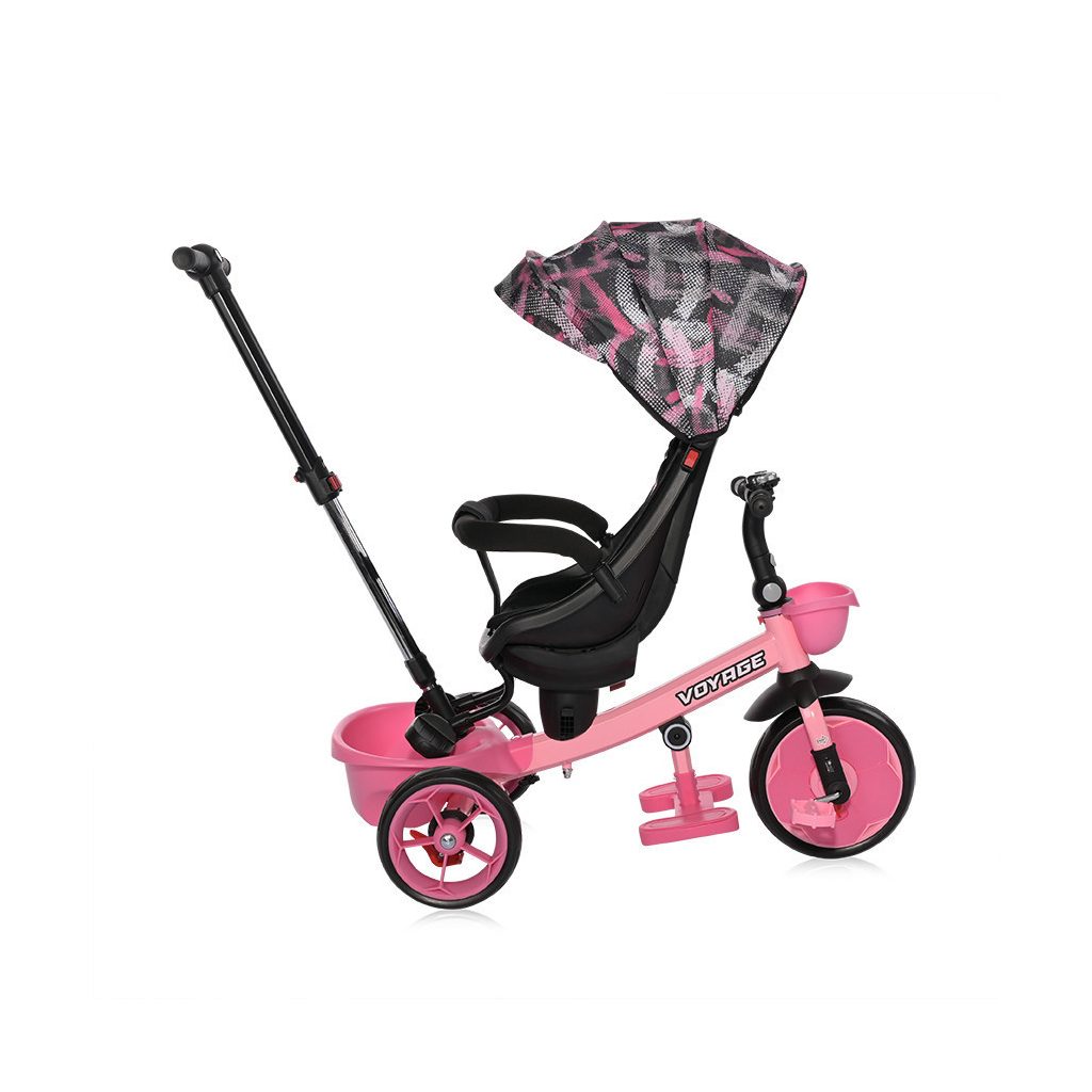 Lorelli Voyage tricikli - Pink Grunge
