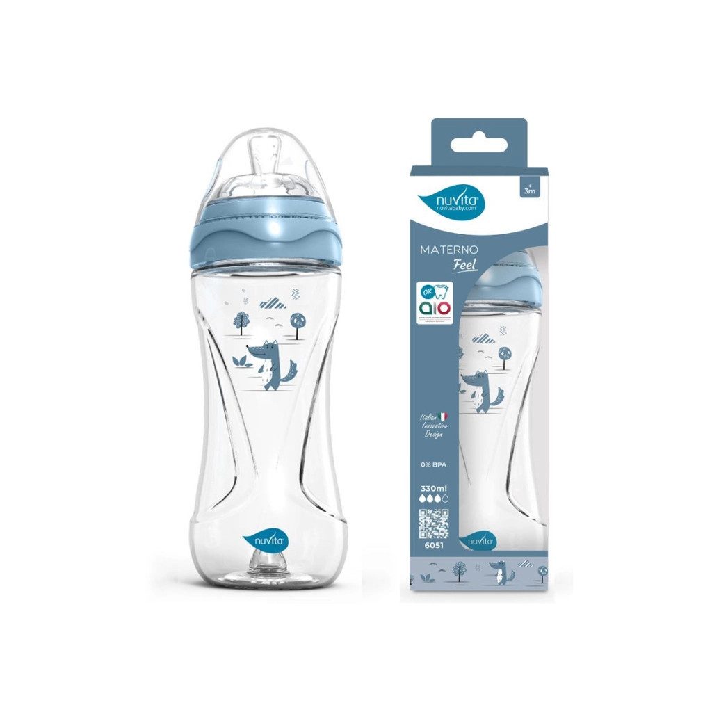 Nuvita Collection cumisüveg 330ml - powder blue - 6051