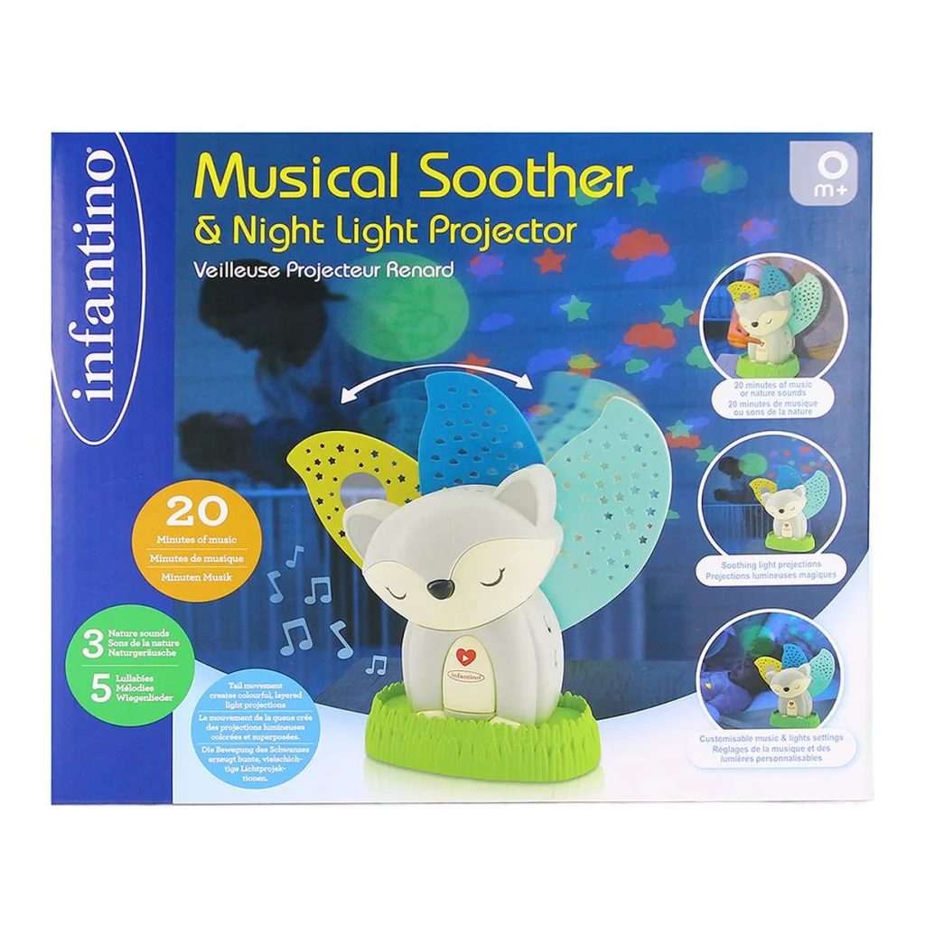 Infantino Éjelli fény projektor Fox