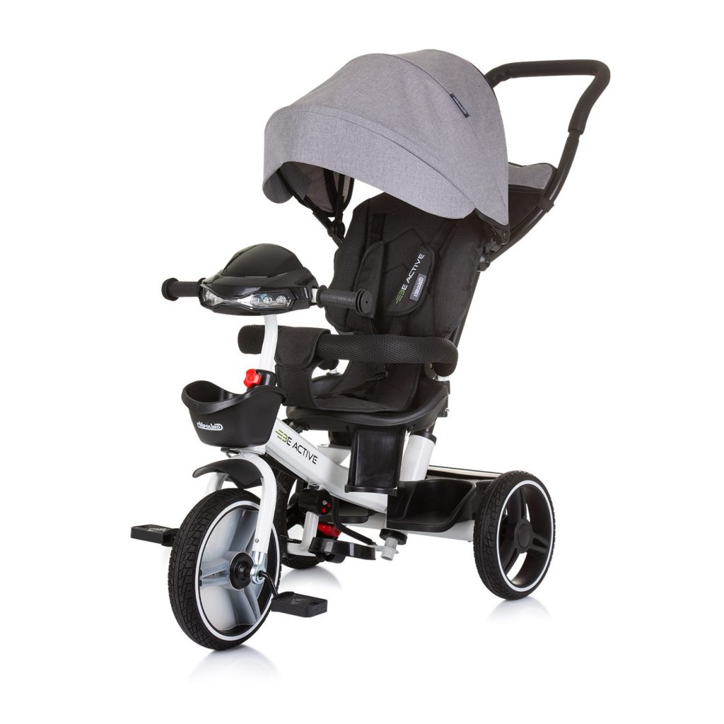 Chipolino Be active tricikli kupolával - Grey Linen