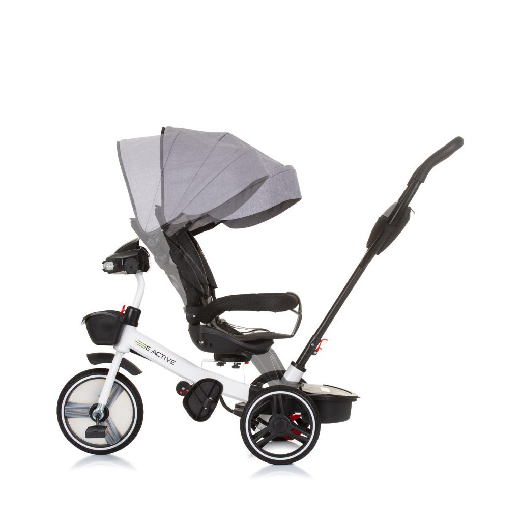 Chipolino Be active tricikli kupolával - Grey Linen