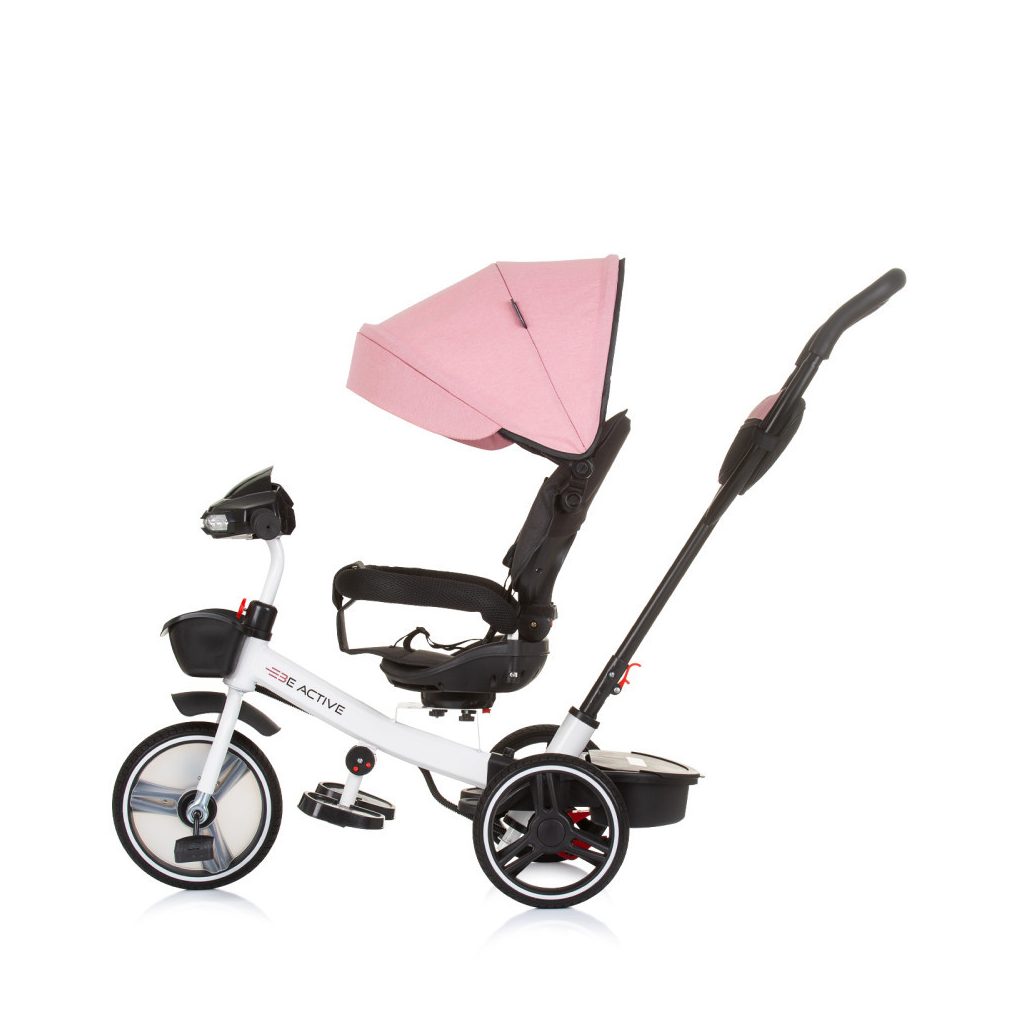 Chipolino Be active tricikli kupolával - Pink Linen