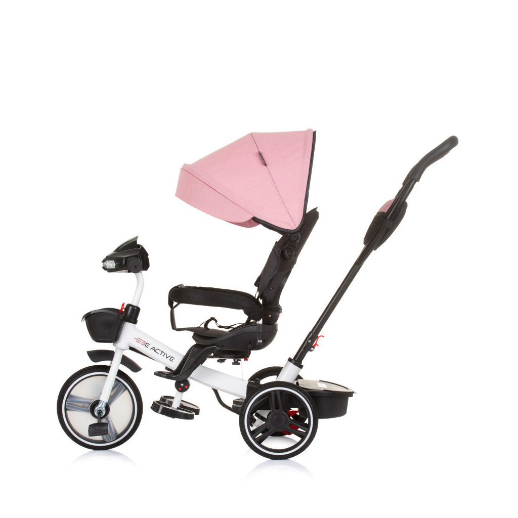 Chipolino Be active tricikli kupolával - Pink Linen
