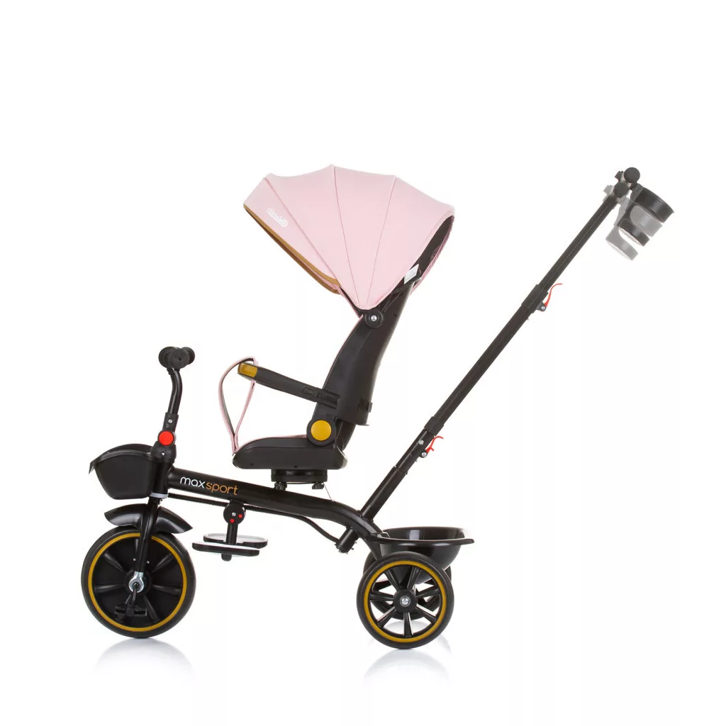 Chipolino Max Sport tricikli kupolával - Flamingo