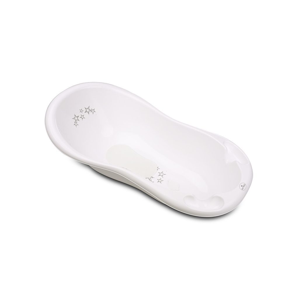 Lorelli Kád 100 kád leeresztő dugóval csúszásgátlóval - Little Stars White