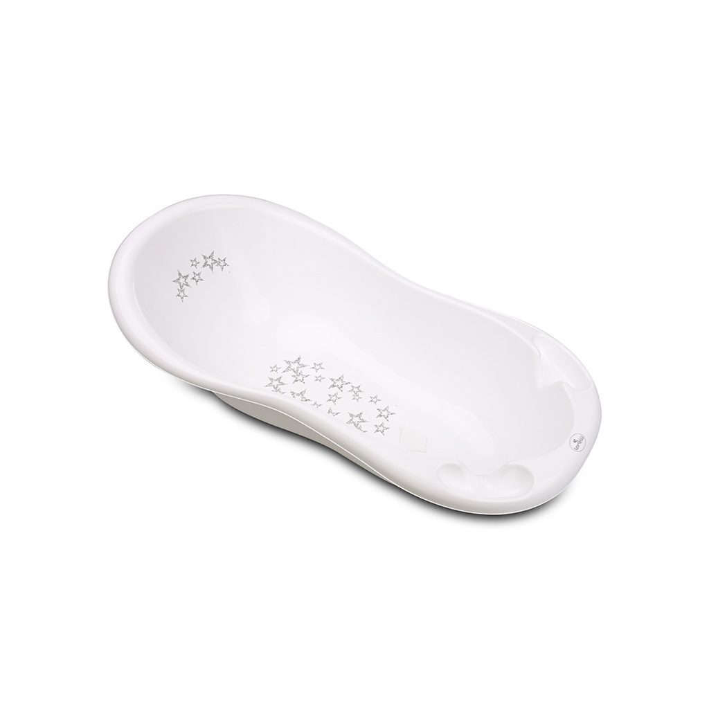 Lorelli Kád 100 kád leeresztő dugóval csúszásgátlóval - Little Stars White