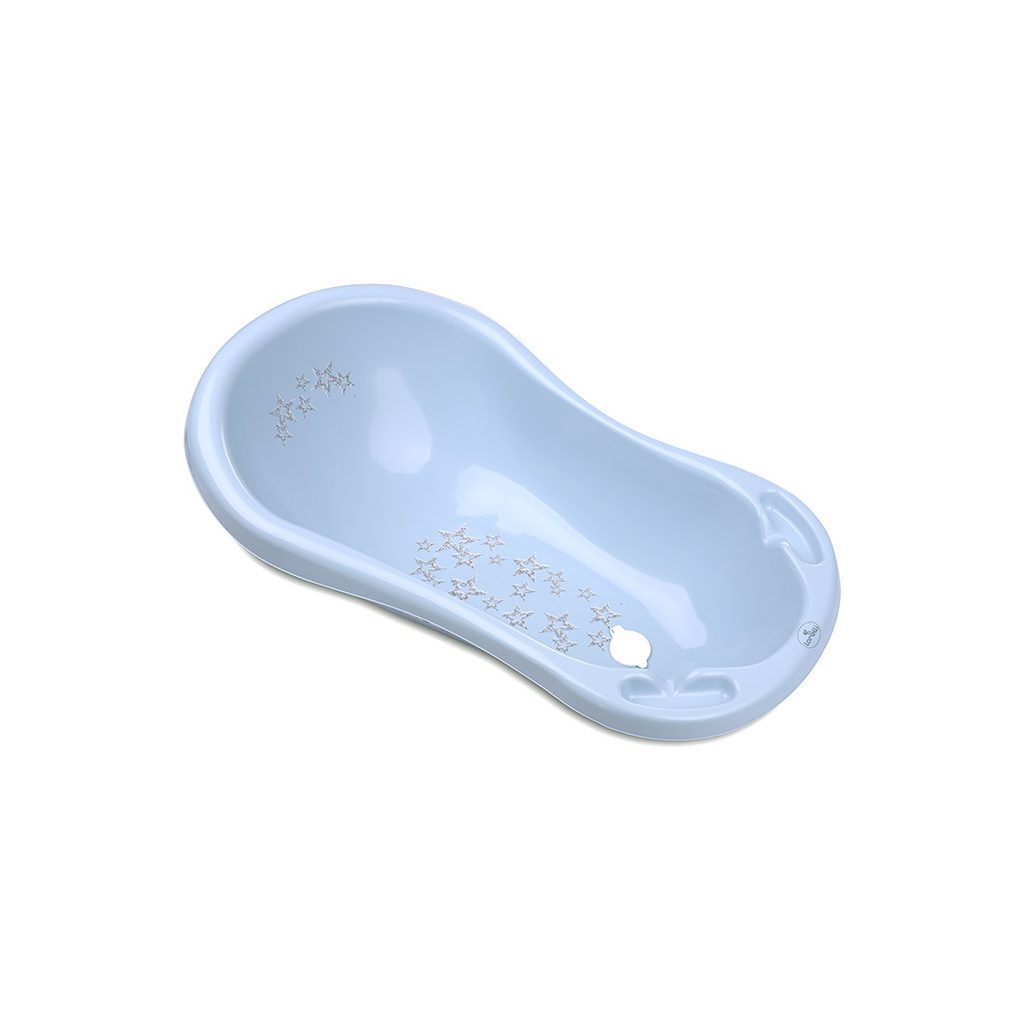 Lorelli Kád 84 kád leeresztő dugóval csúszásgátlóval - Little Stars Blue