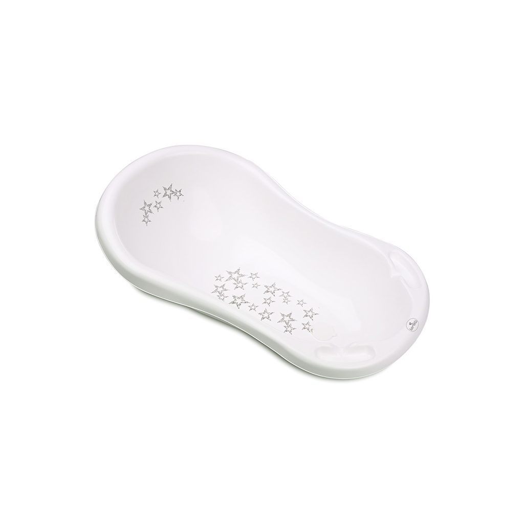 Lorelli Kád 84 kád leeresztő dugóval csúszásgátlóval - Little Stars White