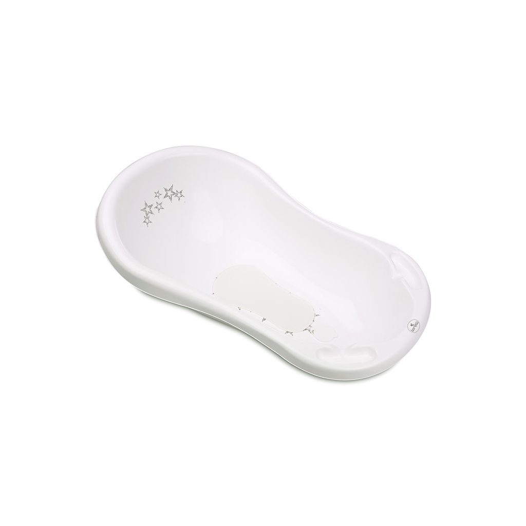 Lorelli Kád 84 kád leeresztő dugóval csúszásgátlóval - Little Stars White