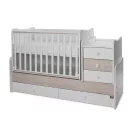 Lorelli Maxi Plus kombi ágy 70x160 - Trio White/Ligh Oak