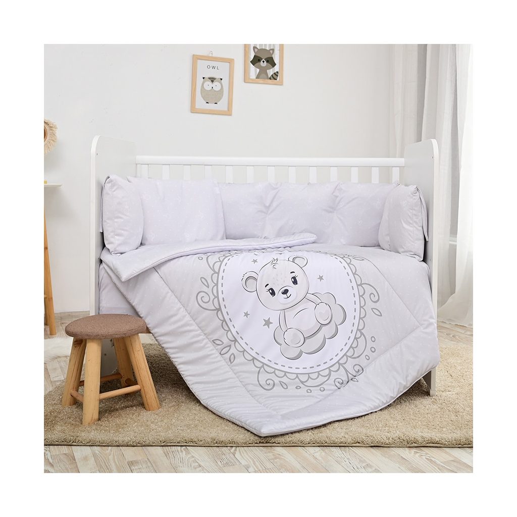 Lorelli 5 részes ágynemű garnitúra - Little Bear Grey