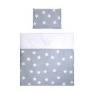 Lorelli First Dreams ágynemű garnitúra - Blue Grey Mist Stars