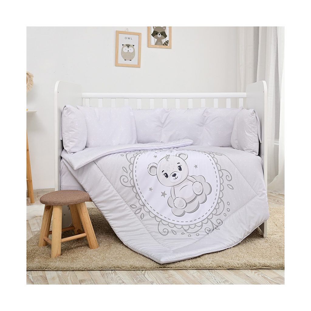 Lorelli Lilly ágynemű garnitúra 60x120 - Little Bear Grey