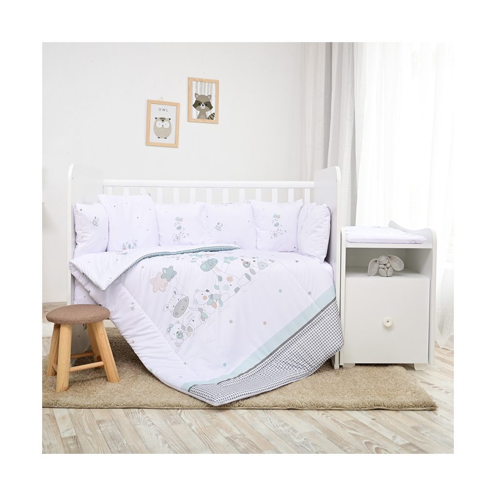 Lorelli ágynemű garnitúra Trend kombi ágyhoz - Giraffe