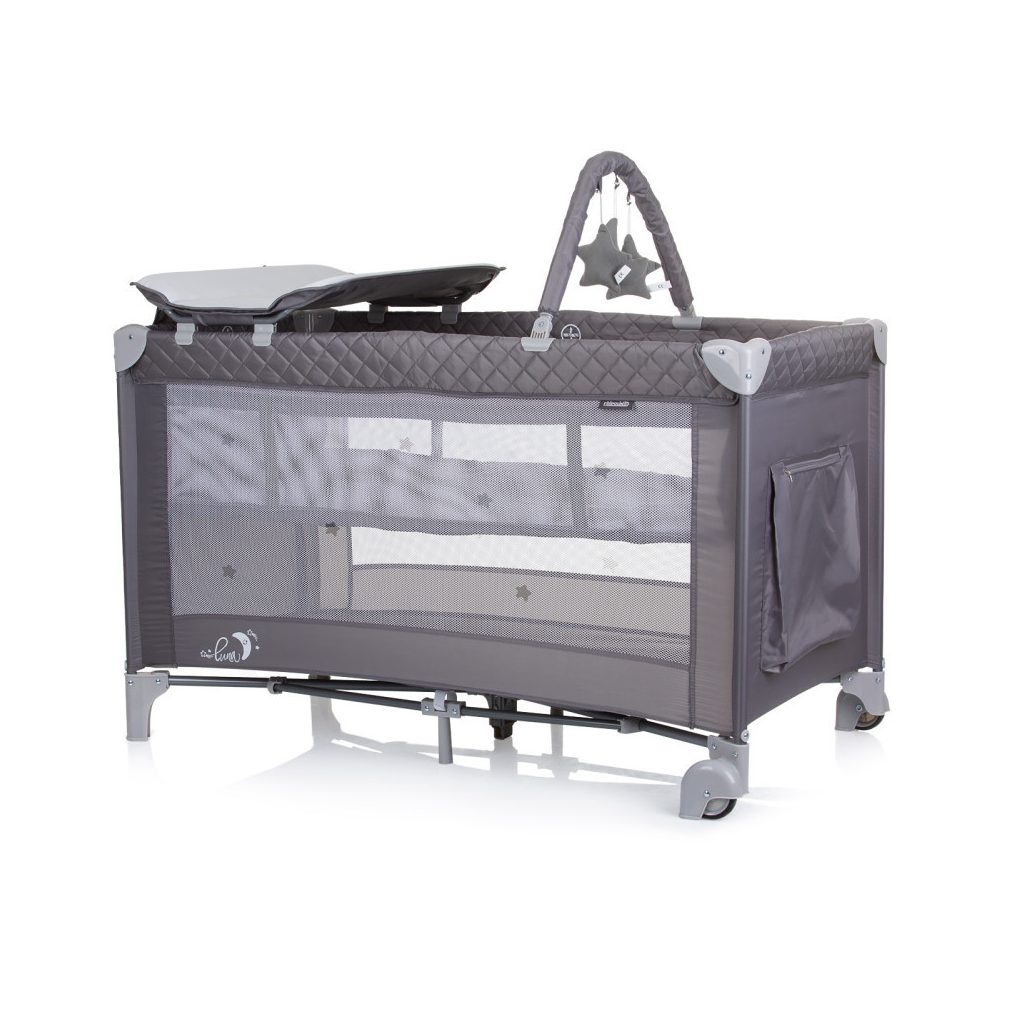 Chipolino Luna multifunkciós utazóágy - Ash Grey