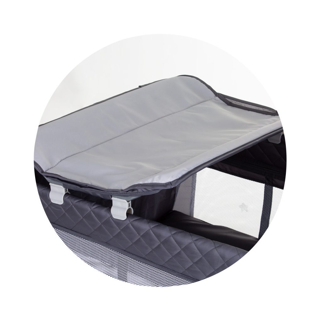 Chipolino Luna multifunkciós utazóágy - Ash Grey