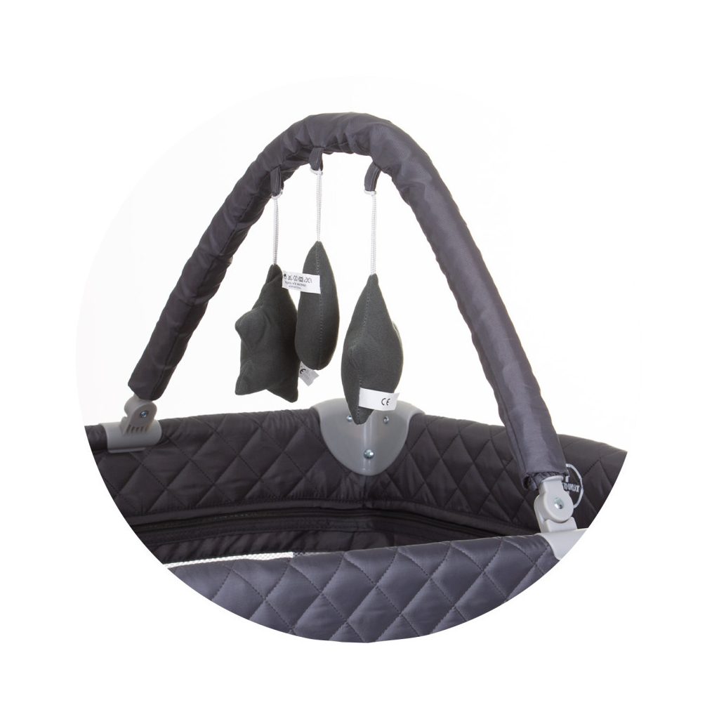 Chipolino Luna multifunkciós utazóágy - Ash Grey