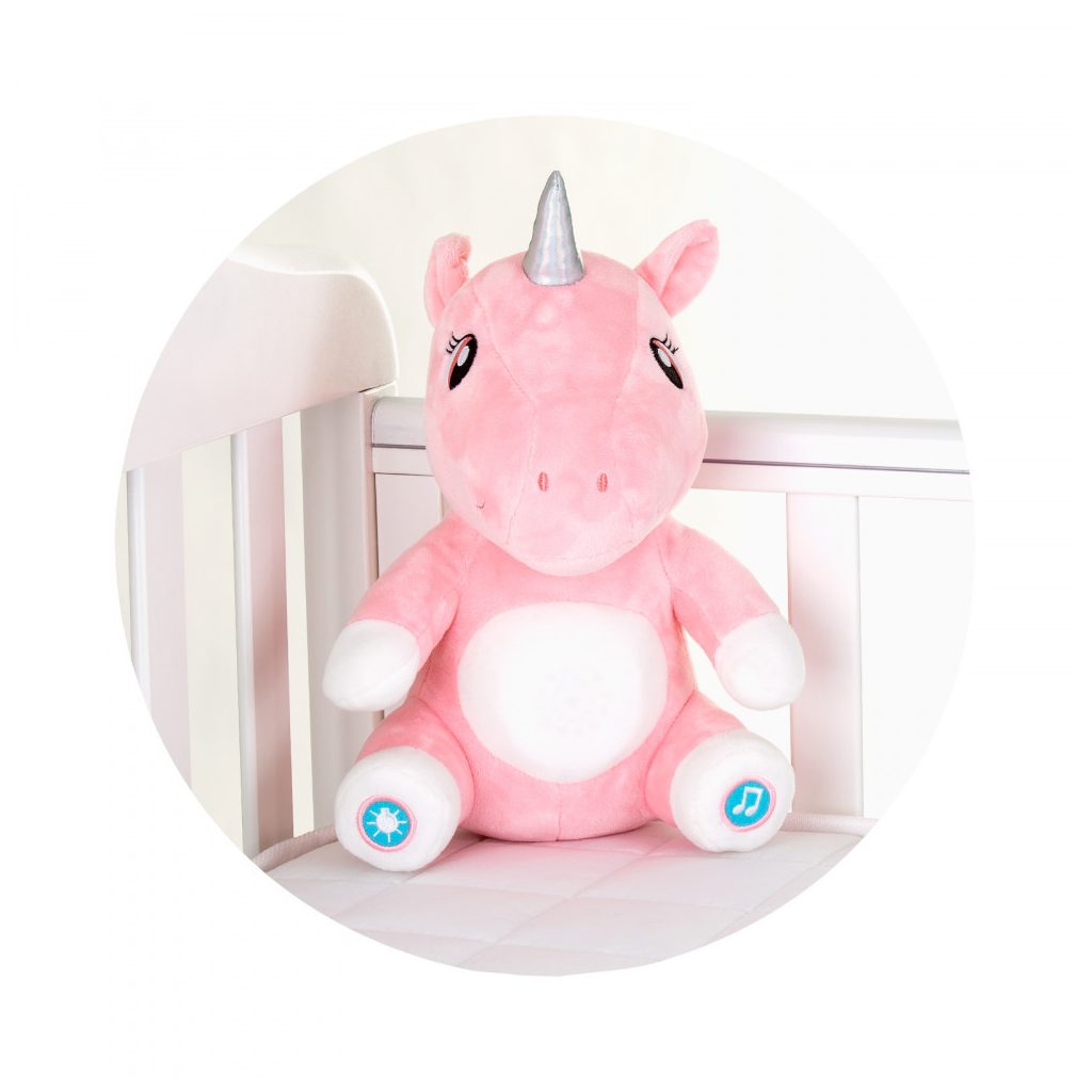 Chipolino Zenélő, világító plüss játék - Unicorn