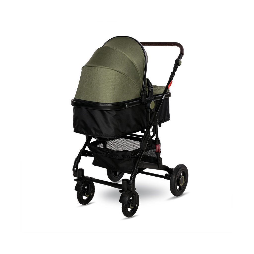 Lorelli Alba multifunkciós babakocsi + adapter - Premium Loden Green