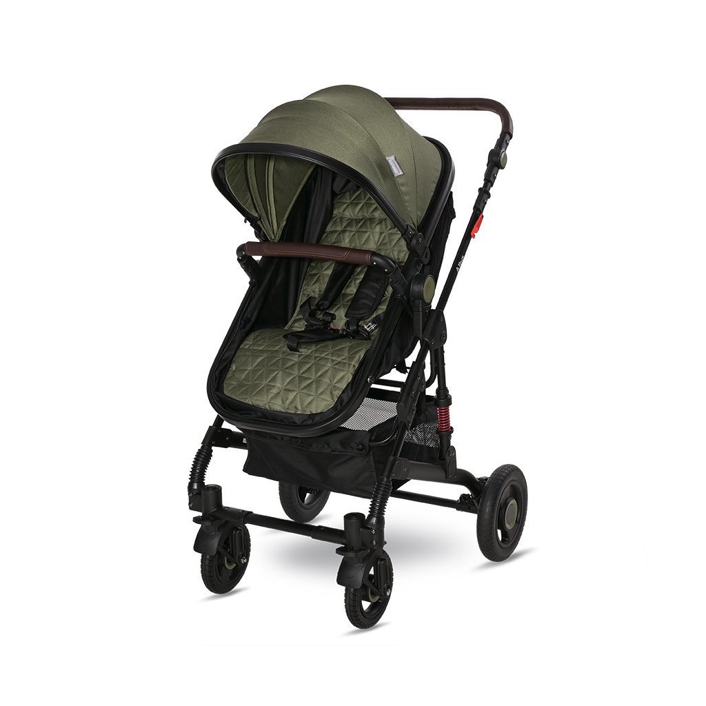 Lorelli Alba multifunkciós babakocsi + adapter - Premium Loden Green