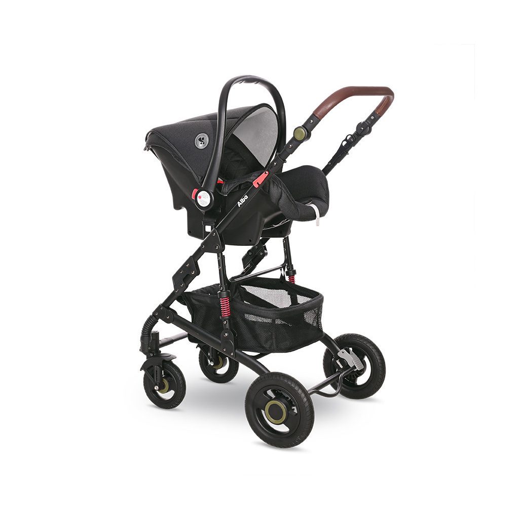 Lorelli Alba multifunkciós babakocsi + adapter - Premium Loden Green