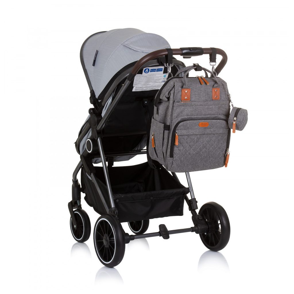 Chipolino pelenkázó táska/hátizsák - Granite