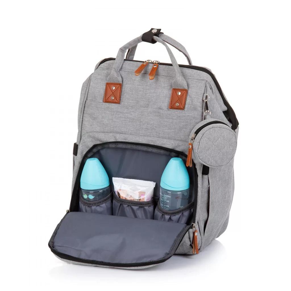 Chipolino pelenkázó táska/hátizsák - Ash grey