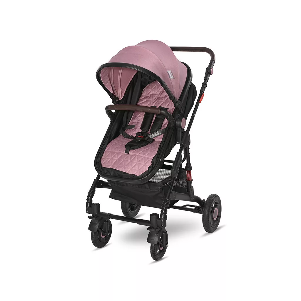 Lorelli Alba multifunkciós babakocsi + adapter - Premium Pink