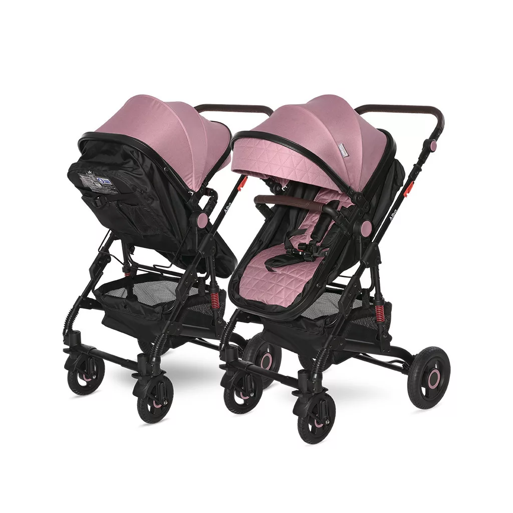 Lorelli Alba multifunkciós babakocsi + adapter - Premium Pink