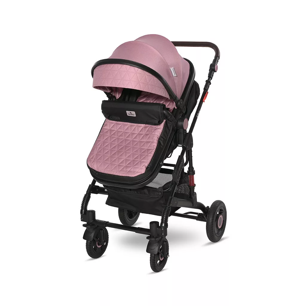 Lorelli Alba multifunkciós babakocsi + adapter - Premium Pink