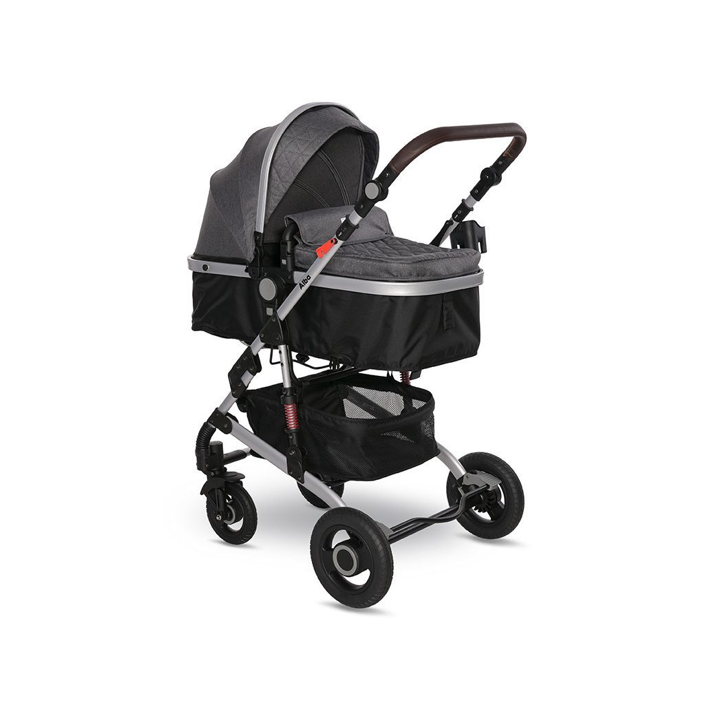 Lorelli Alba multifunkciós babakocsi + adapter - Premium Steel Grey