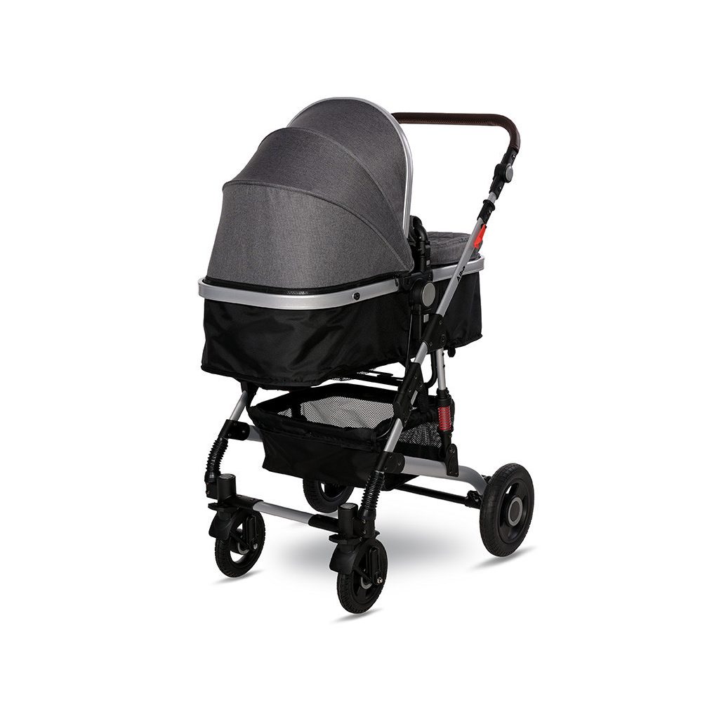 Lorelli Alba multifunkciós babakocsi + adapter - Premium Steel Grey