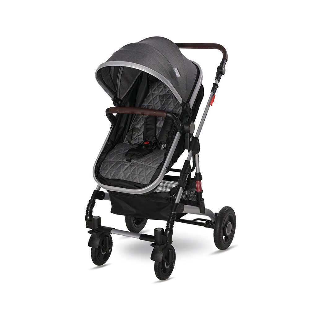 Lorelli Alba multifunkciós babakocsi + adapter - Premium Steel Grey