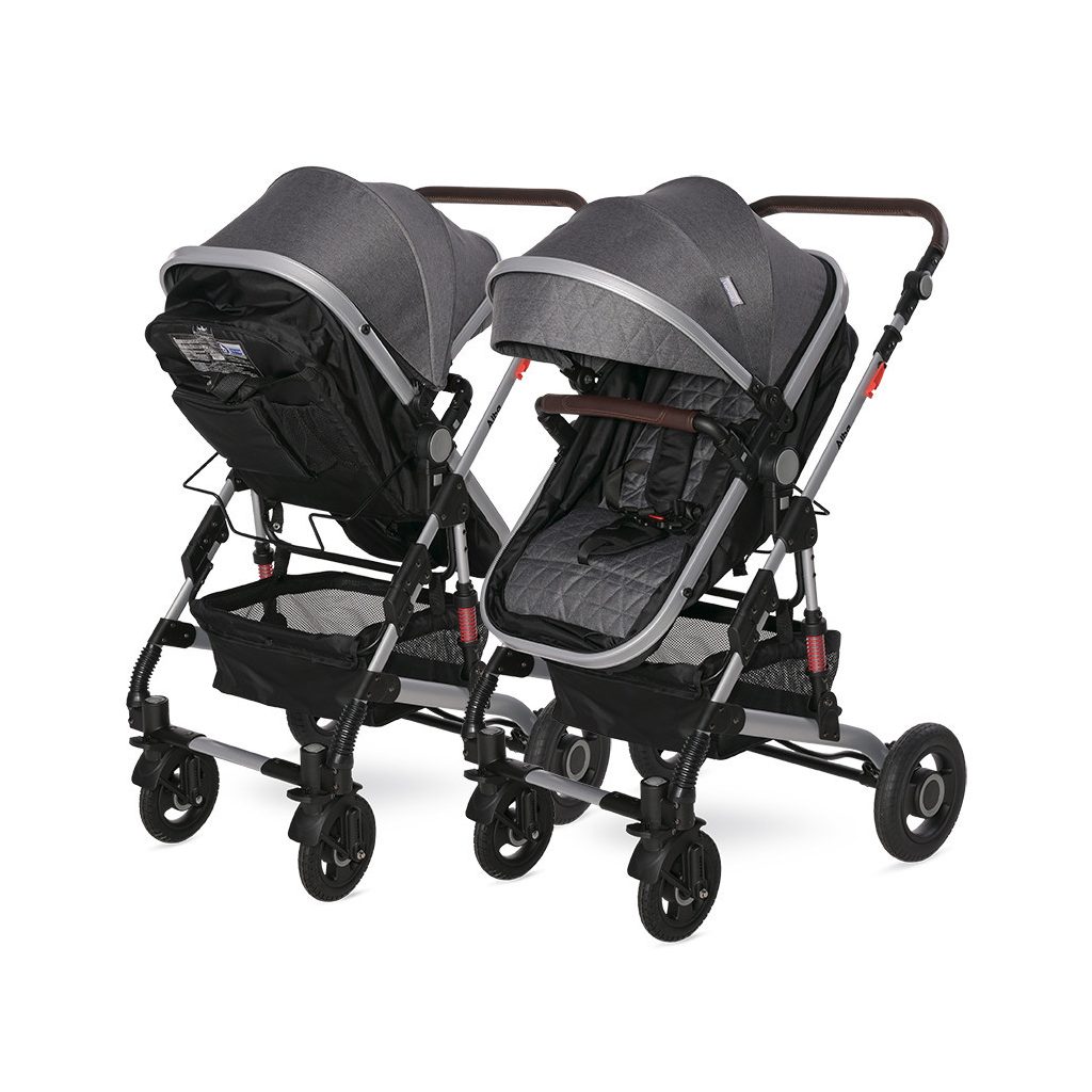 Lorelli Alba multifunkciós babakocsi + adapter - Premium Steel Grey