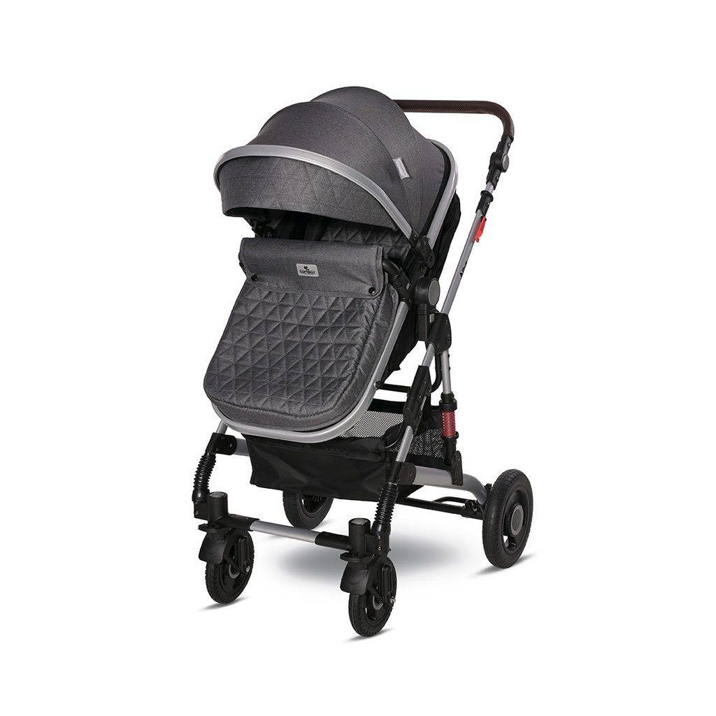 Lorelli Alba multifunkciós babakocsi + adapter - Premium Steel Grey