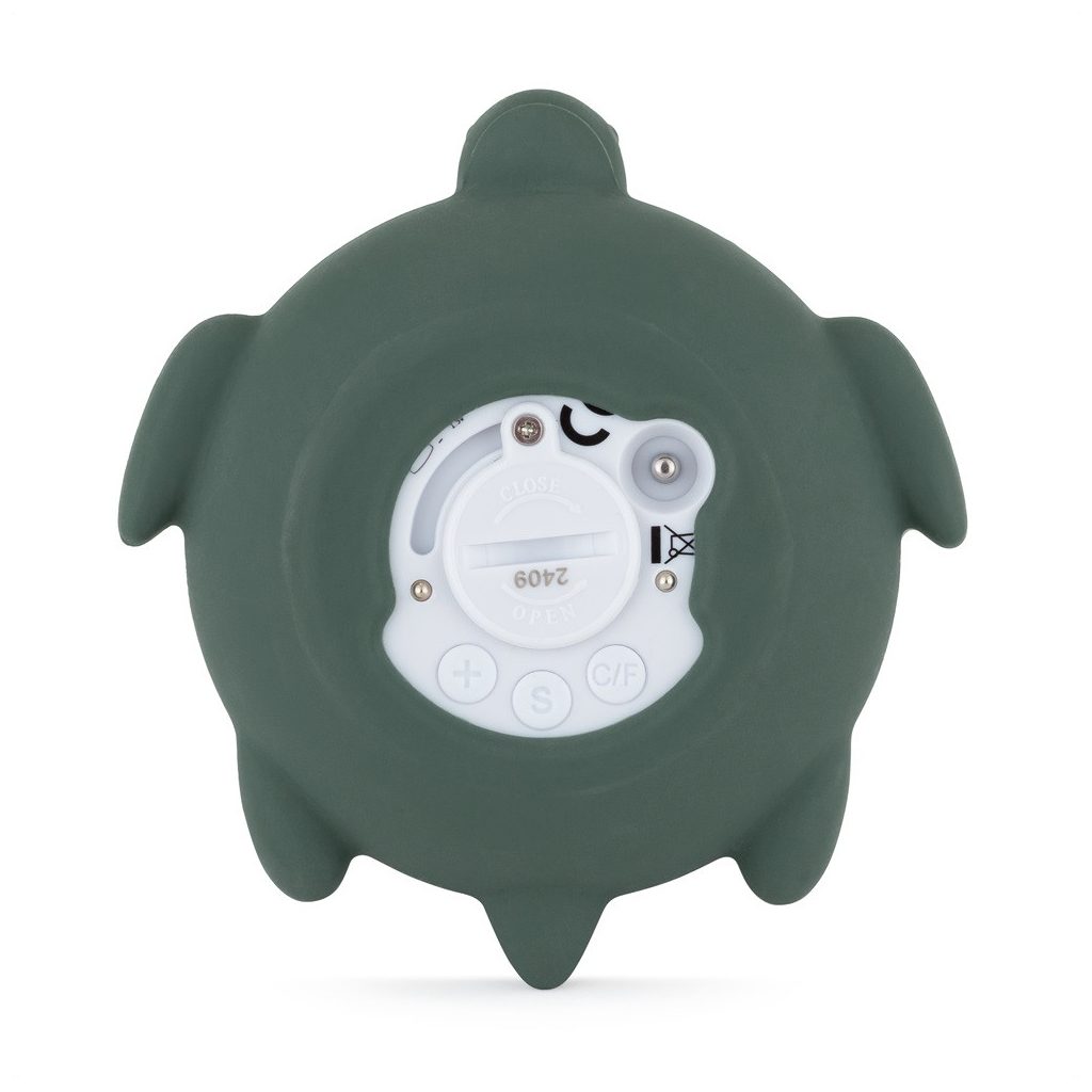 PETITE&MARS Szilikon digitális vízhőmérő Turtle Terry Misty Green 0hó+