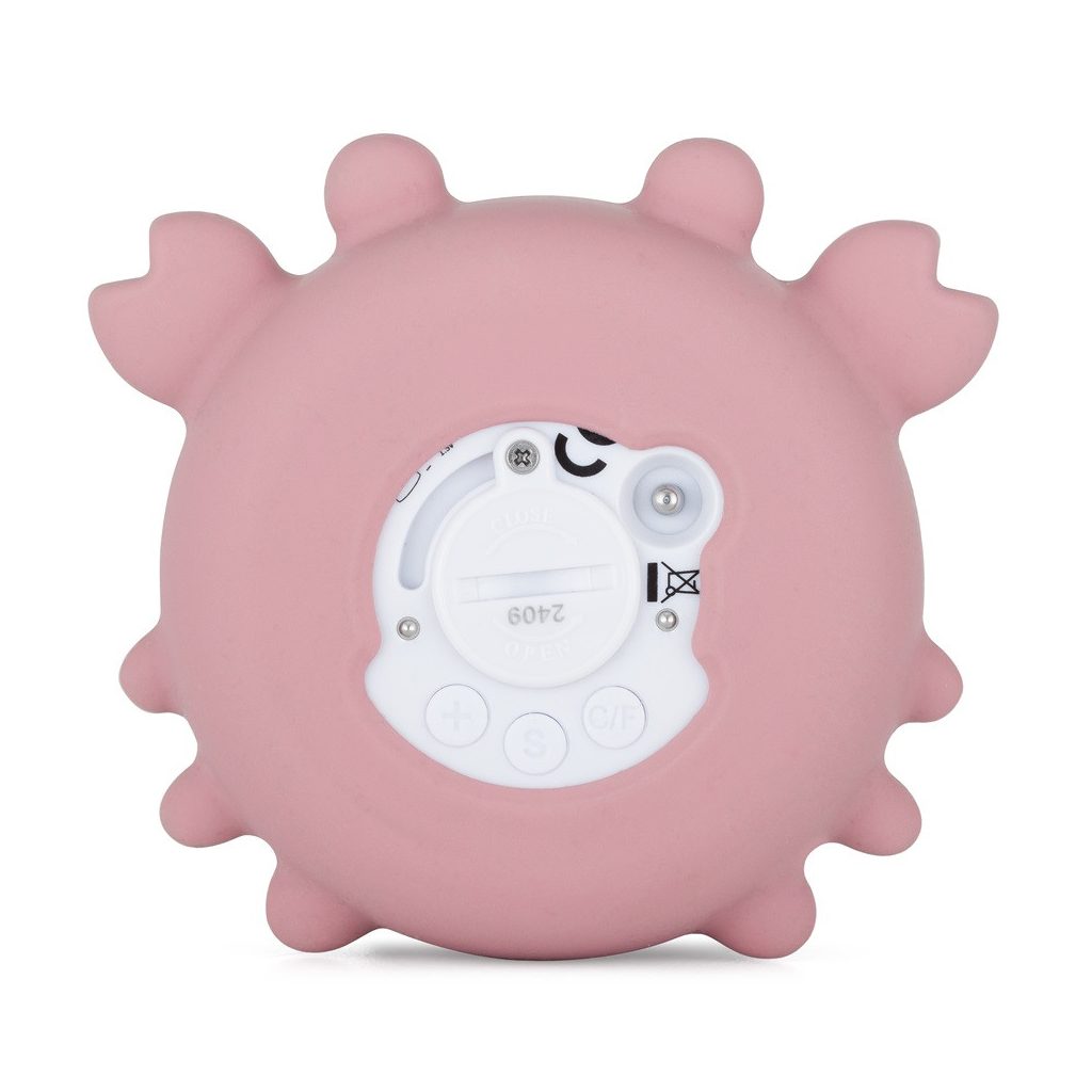 PETITE&MARS Szilikon digitális vízhőmérő Crab Caleb Dusty Rose 0hó+