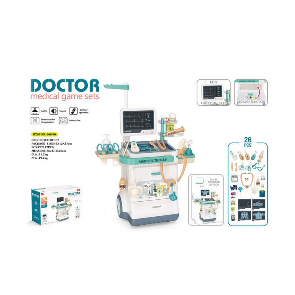 Chipolino Orvosi játékszett - 26 db-os