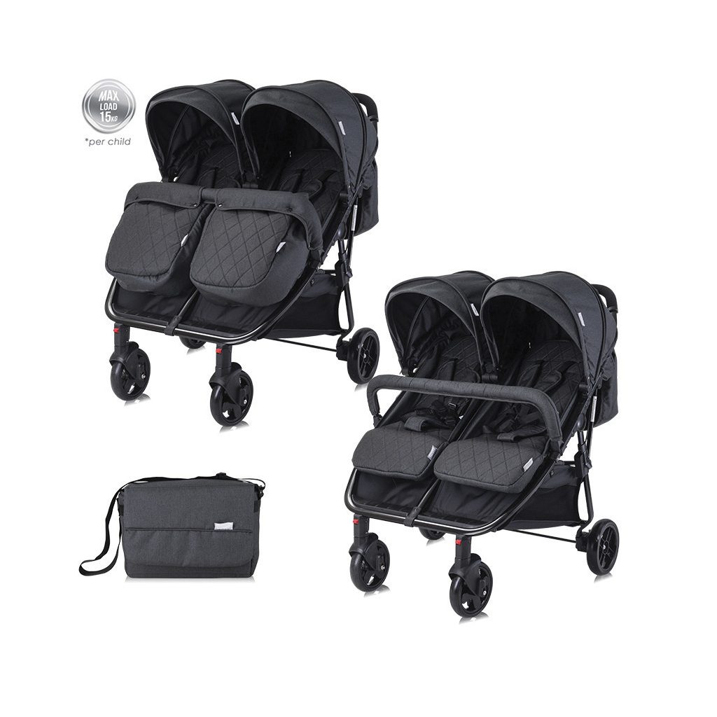 Lorelli Duo iker babakocsi - Black