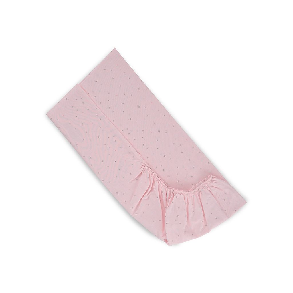 Lorelli gumis lepedő 60x120 + 15cm - Pink Sky