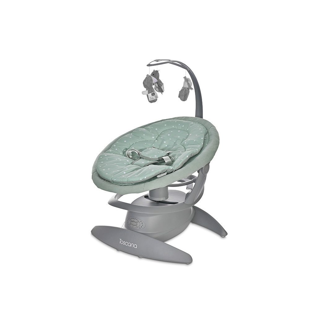 Lorelli Toscana elektromos babahinta 9 kg-ig - Frosty Green Stars