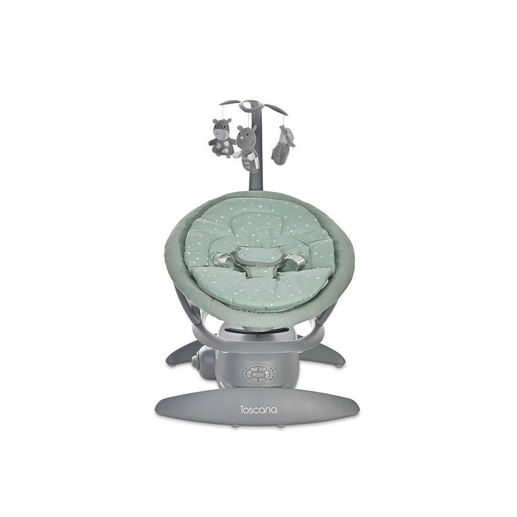 Lorelli Toscana elektromos babahinta 9 kg-ig - Frosty Green Stars