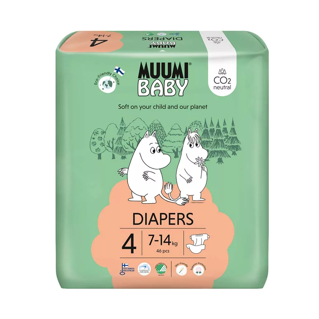 Muumi Baby 4 Maxi ökopelenka 7-14kg (46 db)