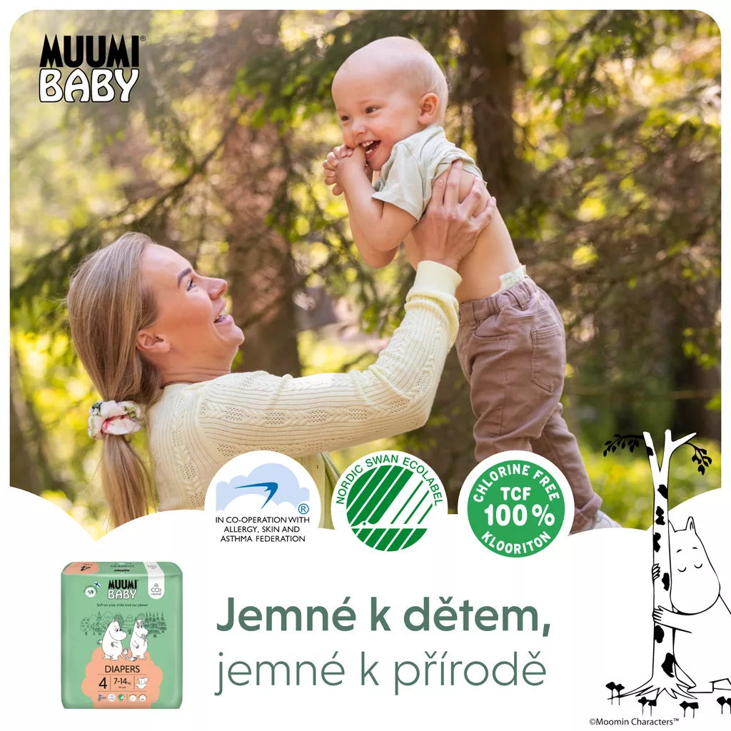 Muumi Baby 4 Maxi ökopelenka 7-14kg (46 db)