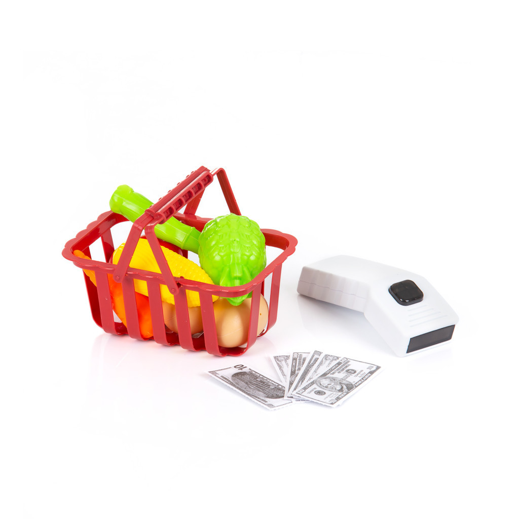 Chipolino Supermarket játékszett bevásárlókocsival - rózsaszín