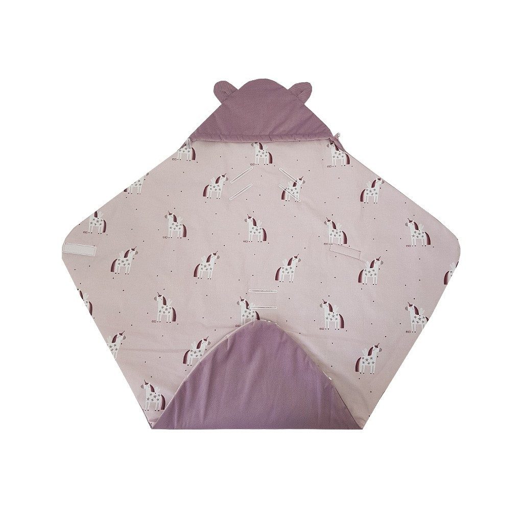 EKO Lábzsák autósülésbe VELVET Unicorn 110x100 cm