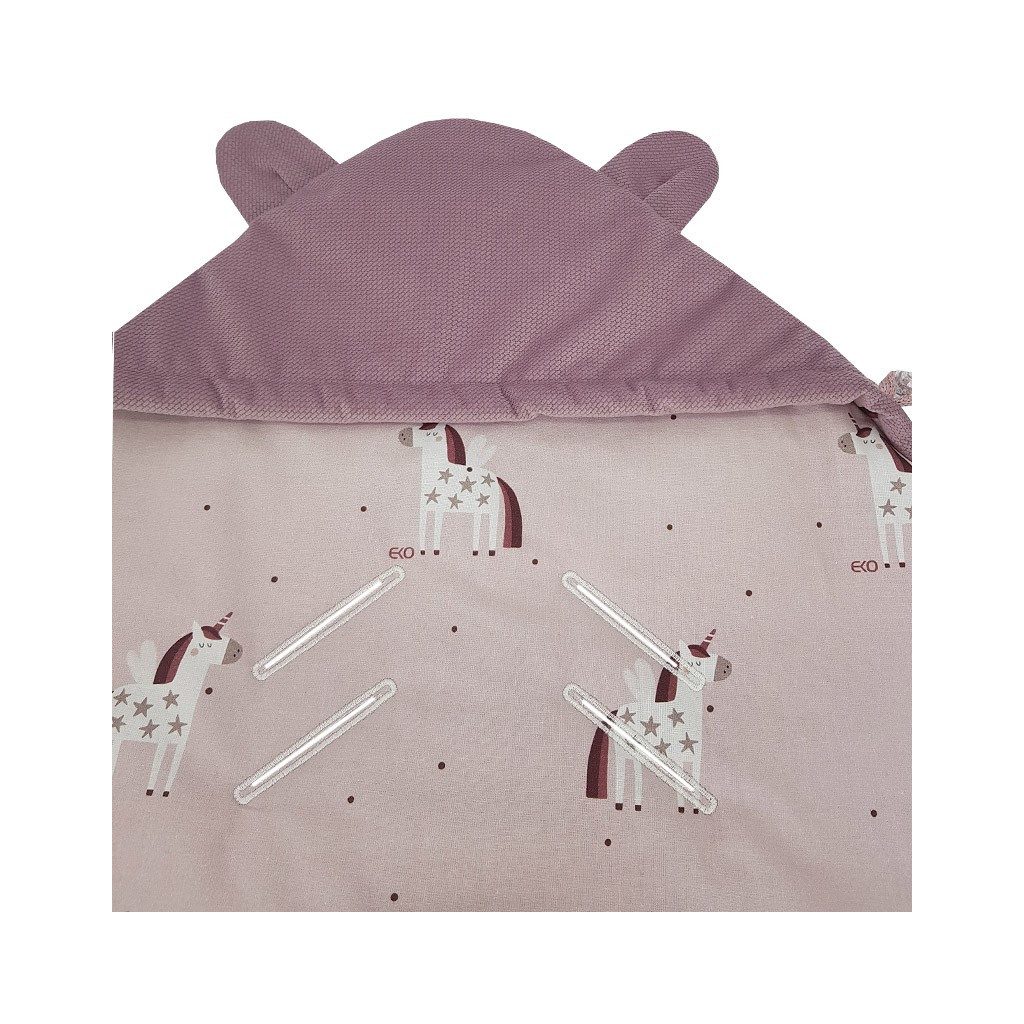 EKO Lábzsák autósülésbe VELVET Unicorn 110x100 cm