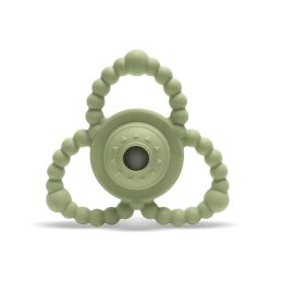   Lorelli Természetes szilikon csörgő-rágóka - Fresh Green